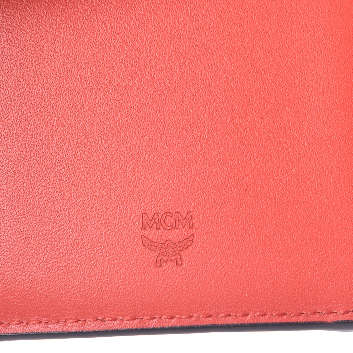 Visetos Grained Calfskin Tri-Fold Wallet Marigold Orange