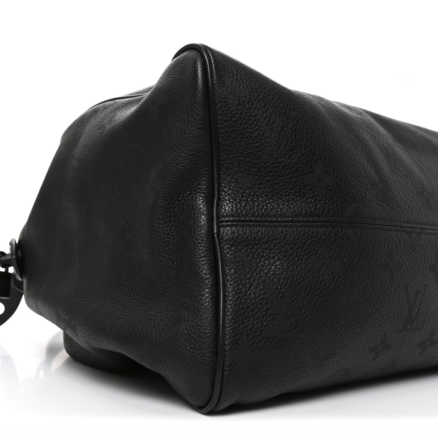 Calfskin Monogram Speedy P9 Bandouliere 40 Ultra Black