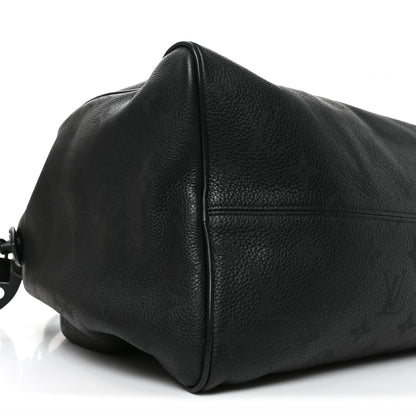 Louis Vuitton Calfskin Monogram Speedy P9 Bandouliere 40 Ultra Black 9 of 10