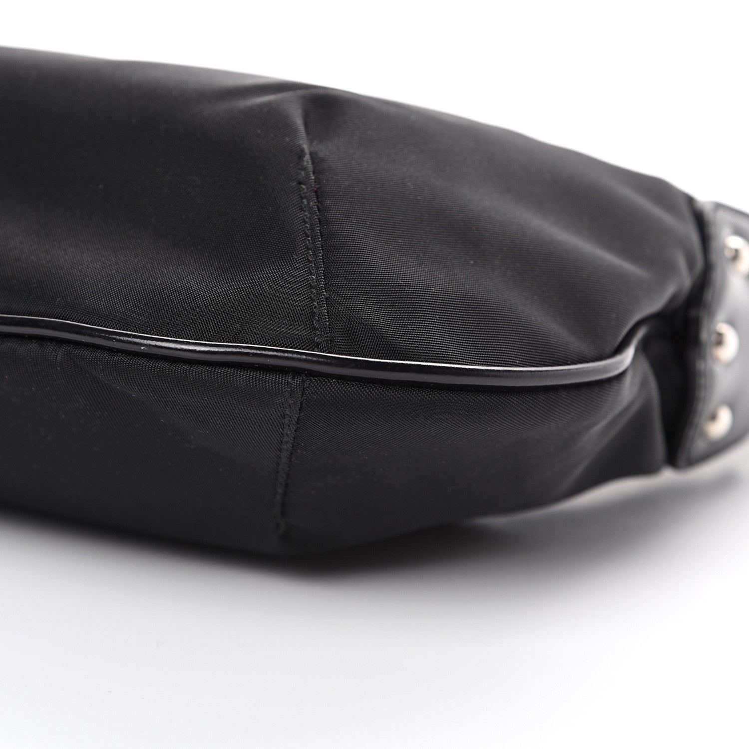 Prada Tessuto Nylon Vela Raso Bear Hobo Black 9 of 10