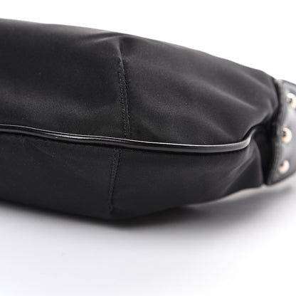 Prada Tessuto Nylon Vela Raso Bear Hobo Black 9 of 10