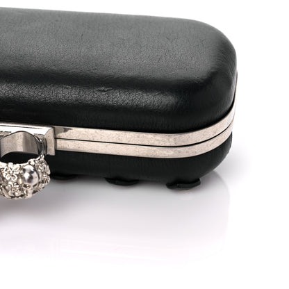 Alexander McQueen Lambskin Lace-Up Knucklebox Clutch Black 19 of 19