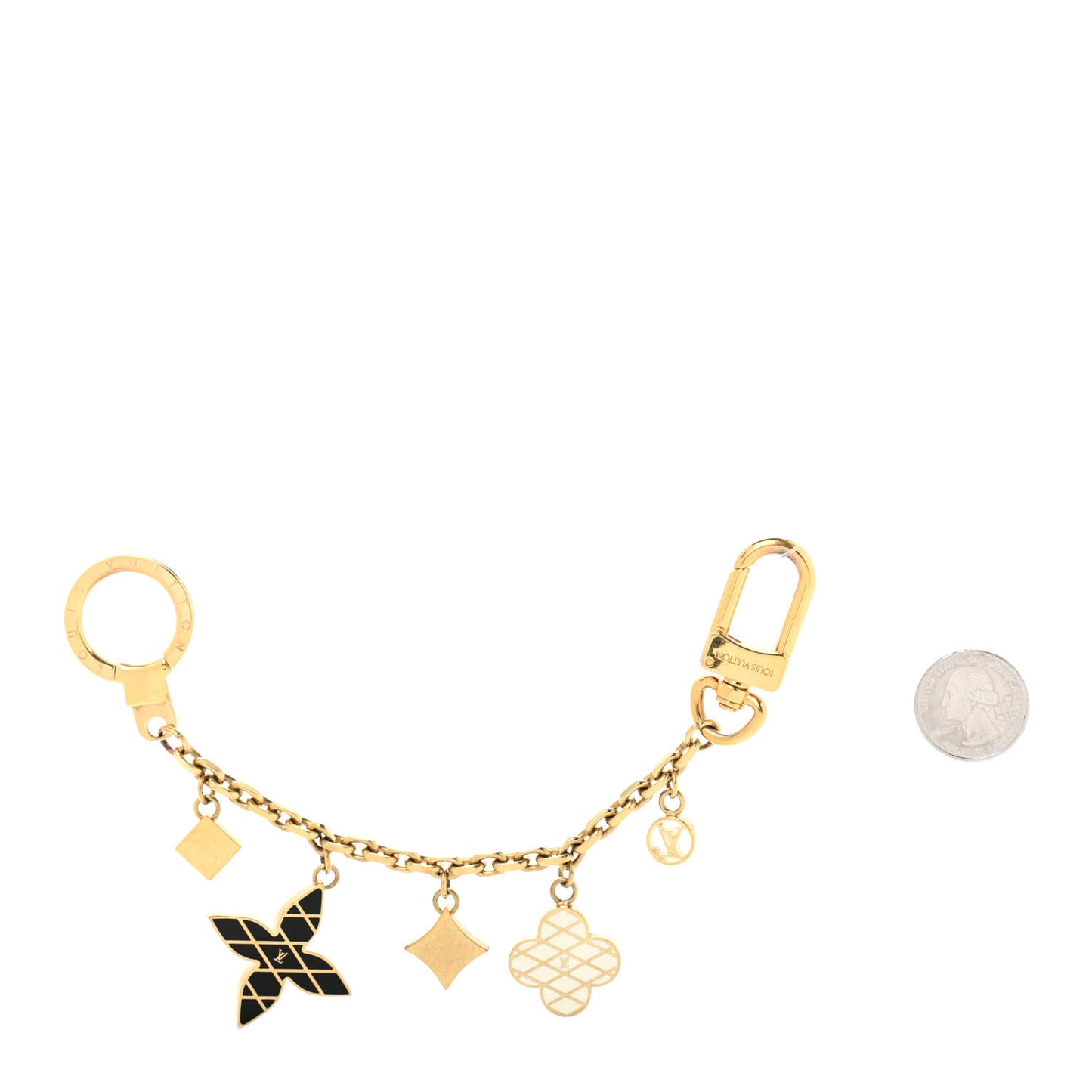 Malletage Flowers Bag Charm Key Holder