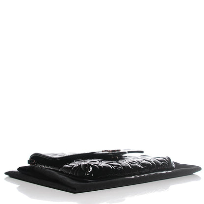 Chanel Patent Camellia Embossed Mini Rectangular Flap Black 4 of 7