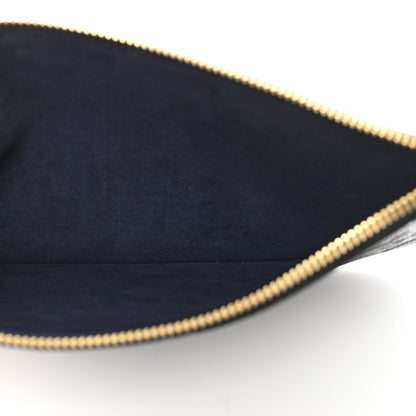 Louis Vuitton Empreinte Monogram Giant Neverfull MM Pochette Black 5 of 6