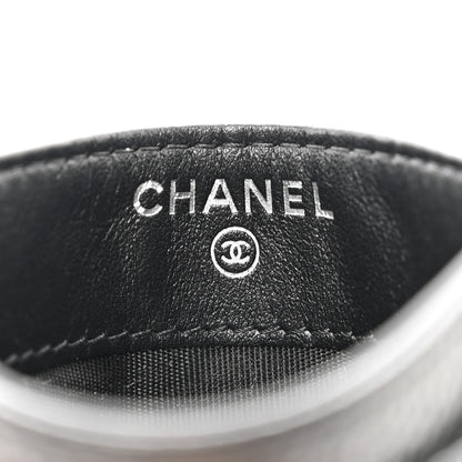 Chanel Caviar Chevron Quilted Boy Card Holder Black 6 of 9