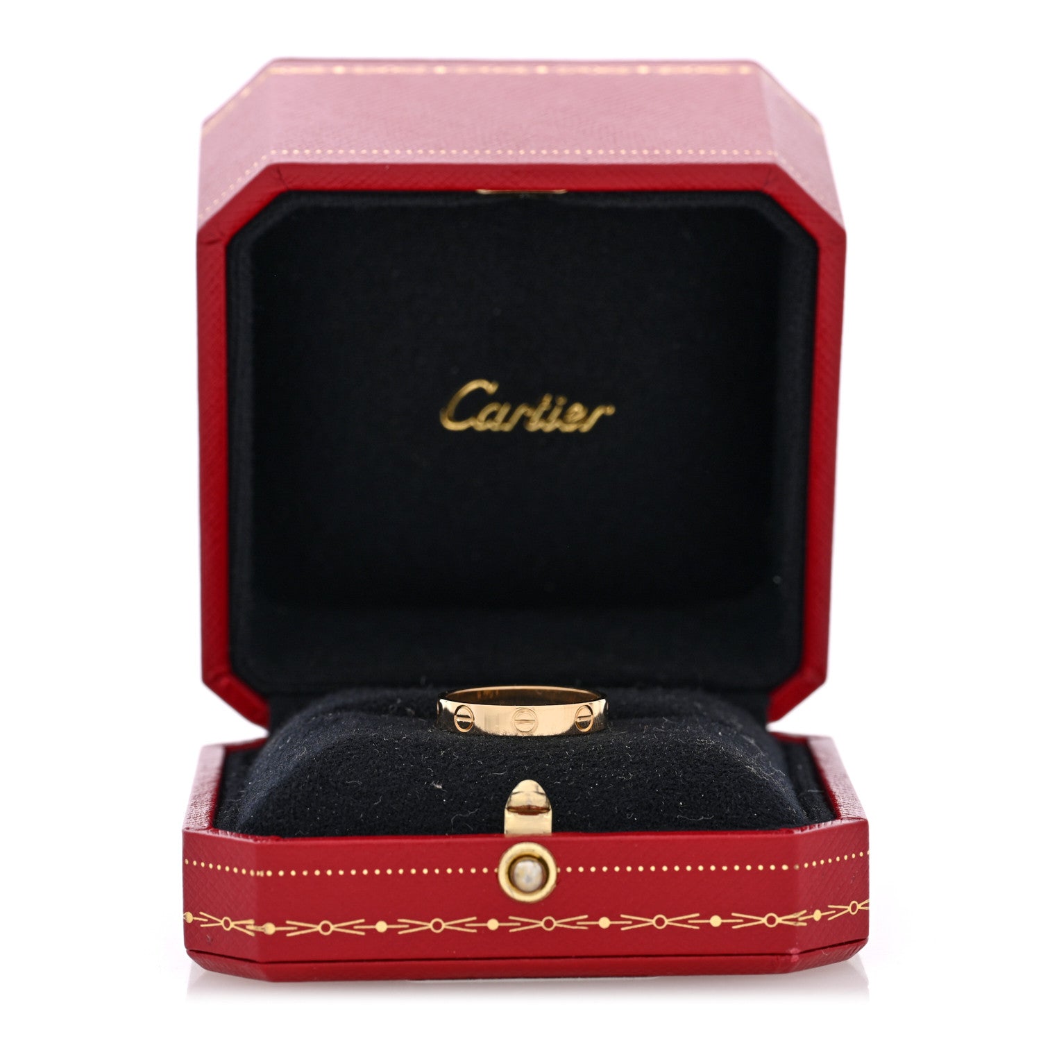 Cartier 18K Yellow Gold 3.5mm LOVE Wedding Band Ring  53 6.5 5 of 5