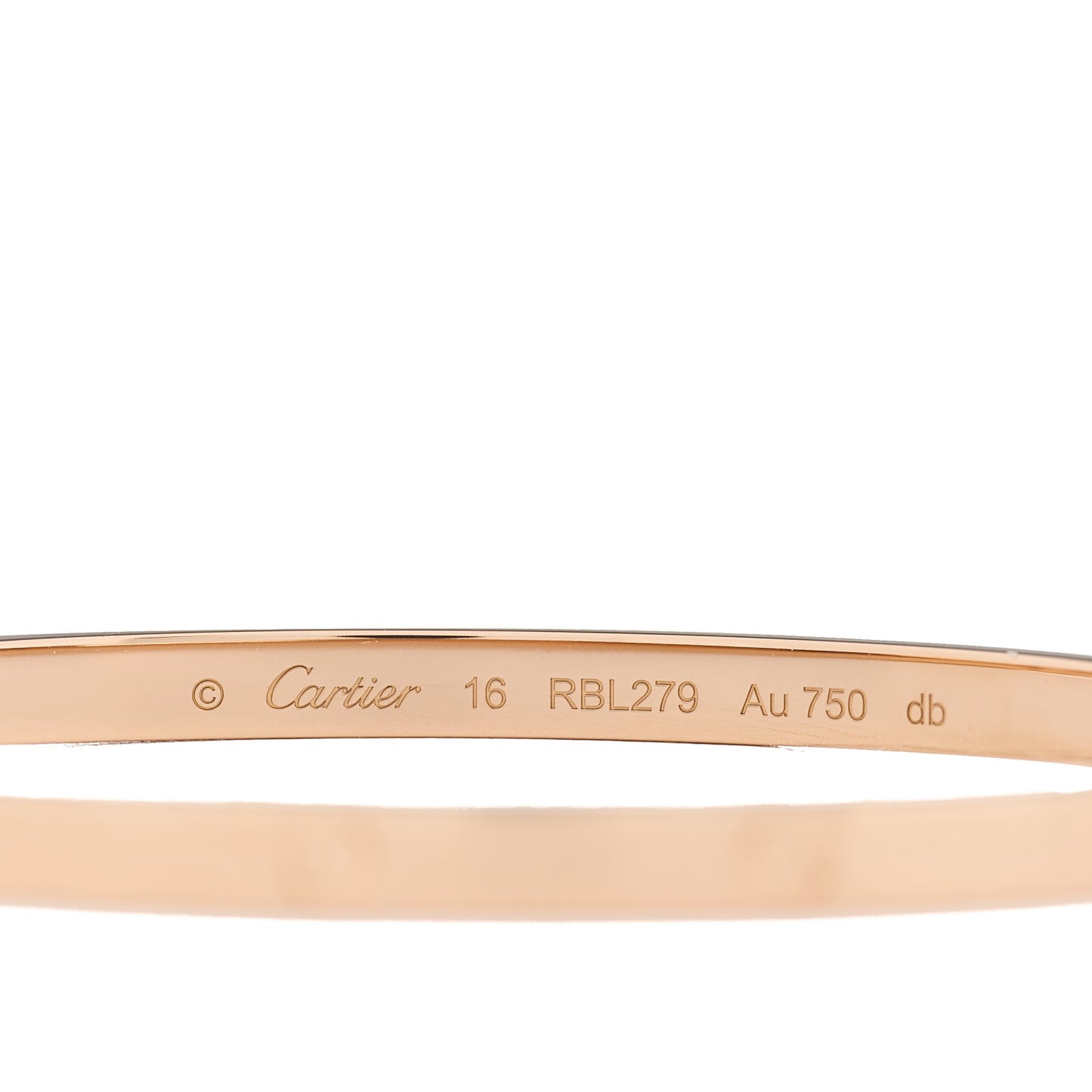 18K Pink Gold Small LOVE Bracelet 16