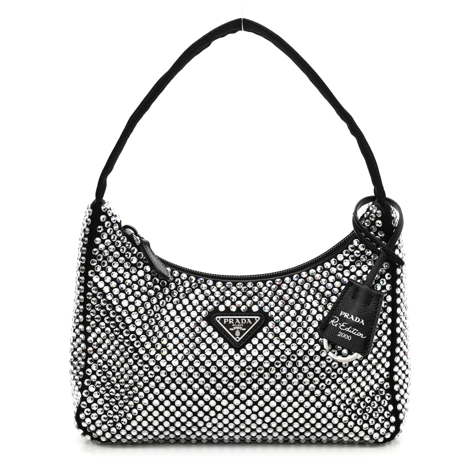Prada Satin Crystal Mini Re-Edition 2000 Bag Cristal 1 of 11