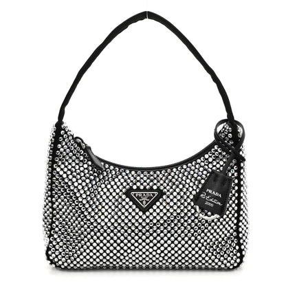 Prada Satin Crystal Mini Re-Edition 2000 Bag Cristal 1 of 11