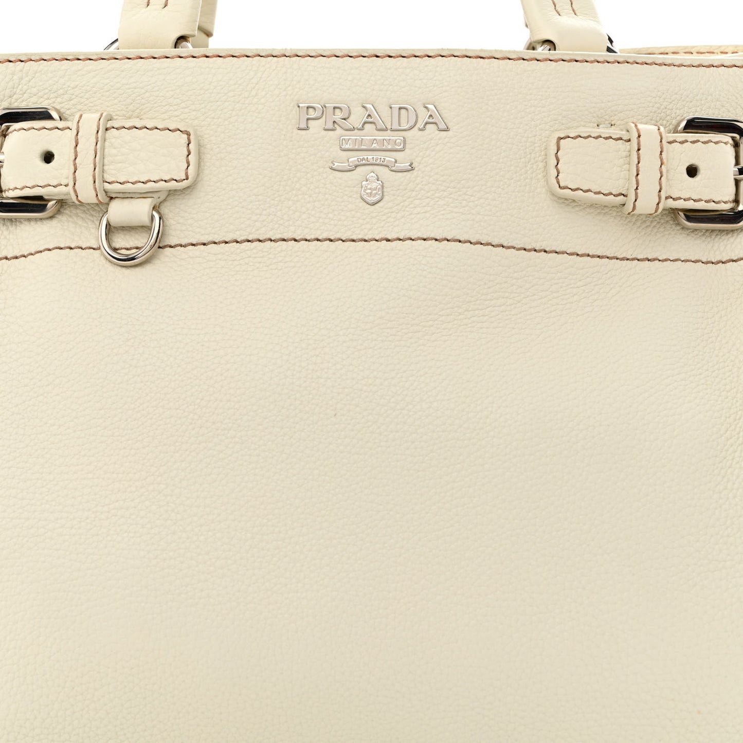 Vitello Daino Shoulder Bag White