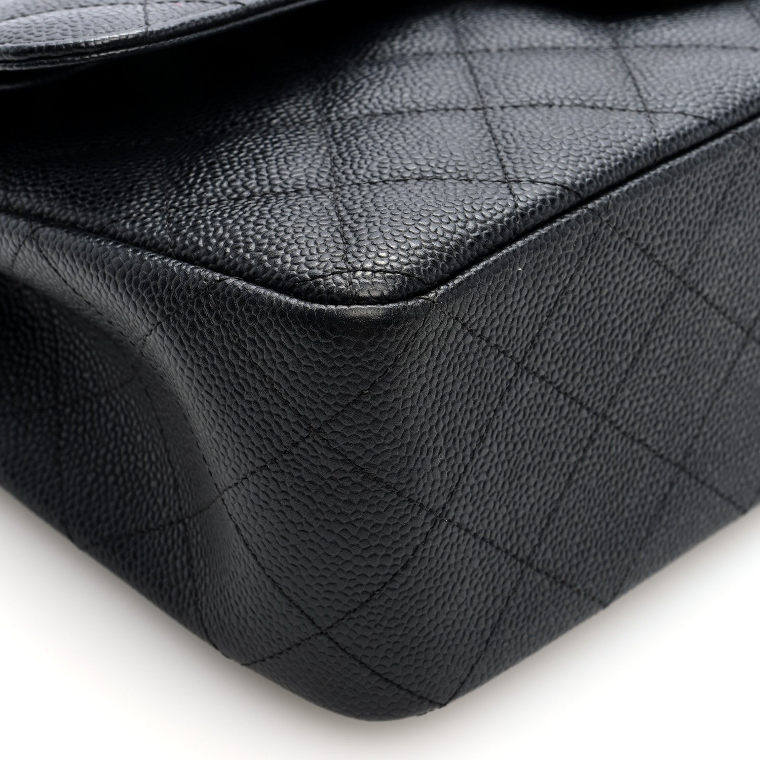 Chanel Caviar Quilted Jumbo Double Flap Black 9 of 10