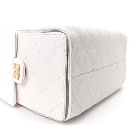 Chanel Caviar Quilted Small Chanel 25 Handbag White 8 of 9
