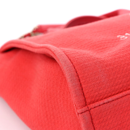 Chanel Mixed Fibers Small Deauville Tote Red 8 of 15