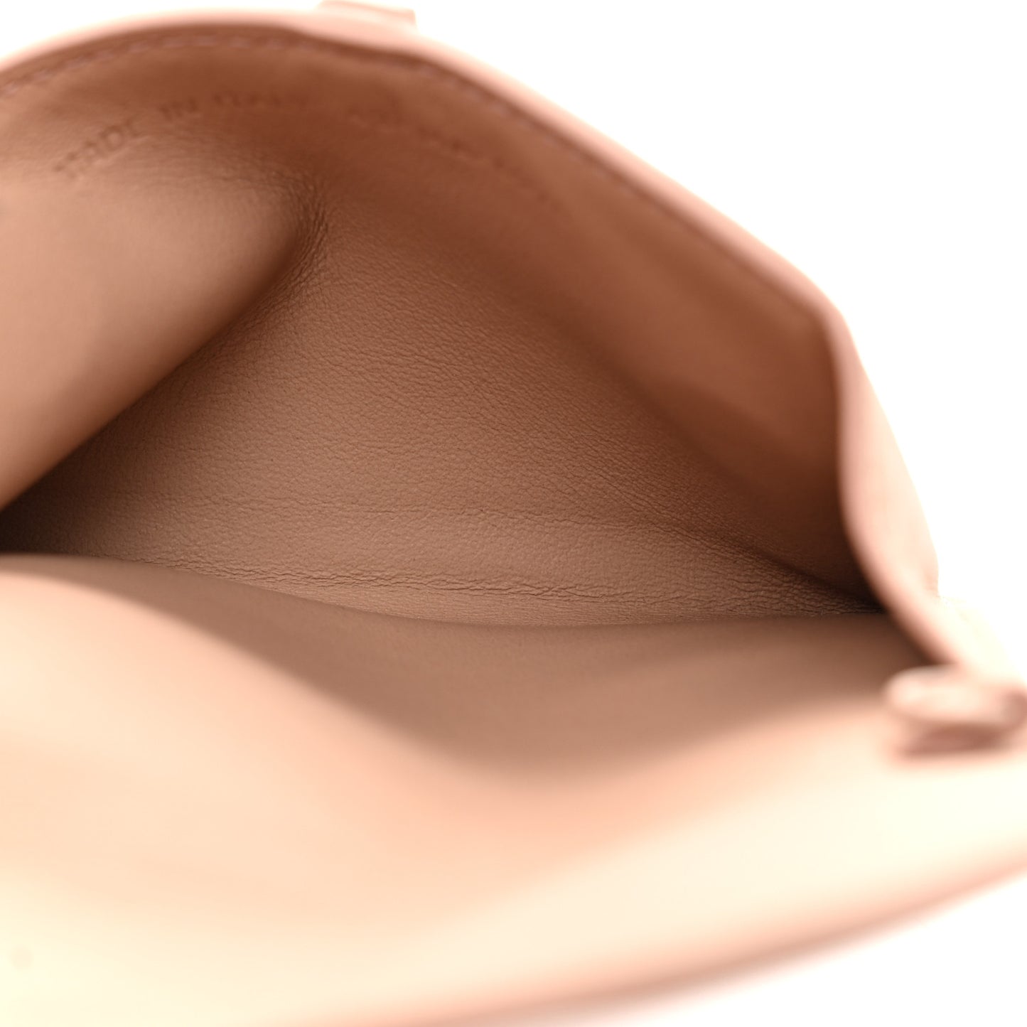 Ultra Matte Calfskin Nano Saddle Chain Pouch Rose Des Vents