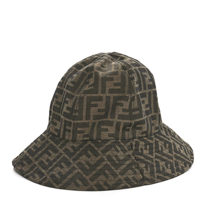 Fendi Technical Fabric FF Bucket Hat S Tobacco 1 of 8