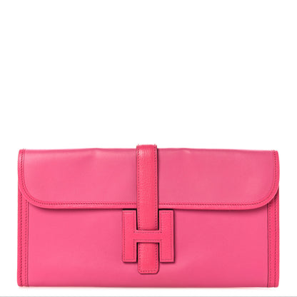 Hermes Swift Chevre Mysore Jige Elan 29 Clutch Fuchsia 1 of 7