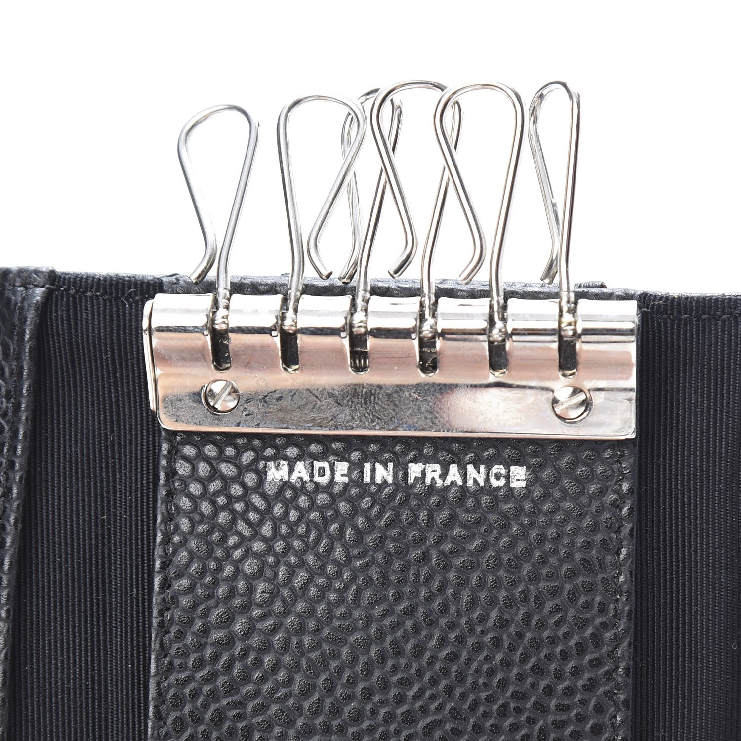 Chanel Caviar Quilted 6 Key Holder Black 7 of 10