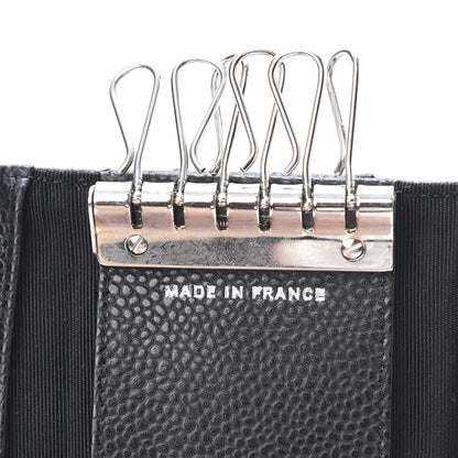 Chanel Caviar Quilted 6 Key Holder Black 7 of 10