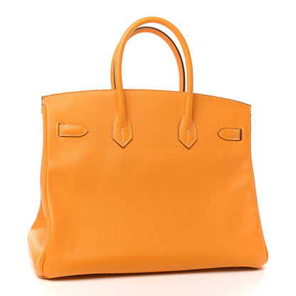 Hermes Epsom Candy Birkin 35 Jaune D'Or Feu 3 of 12