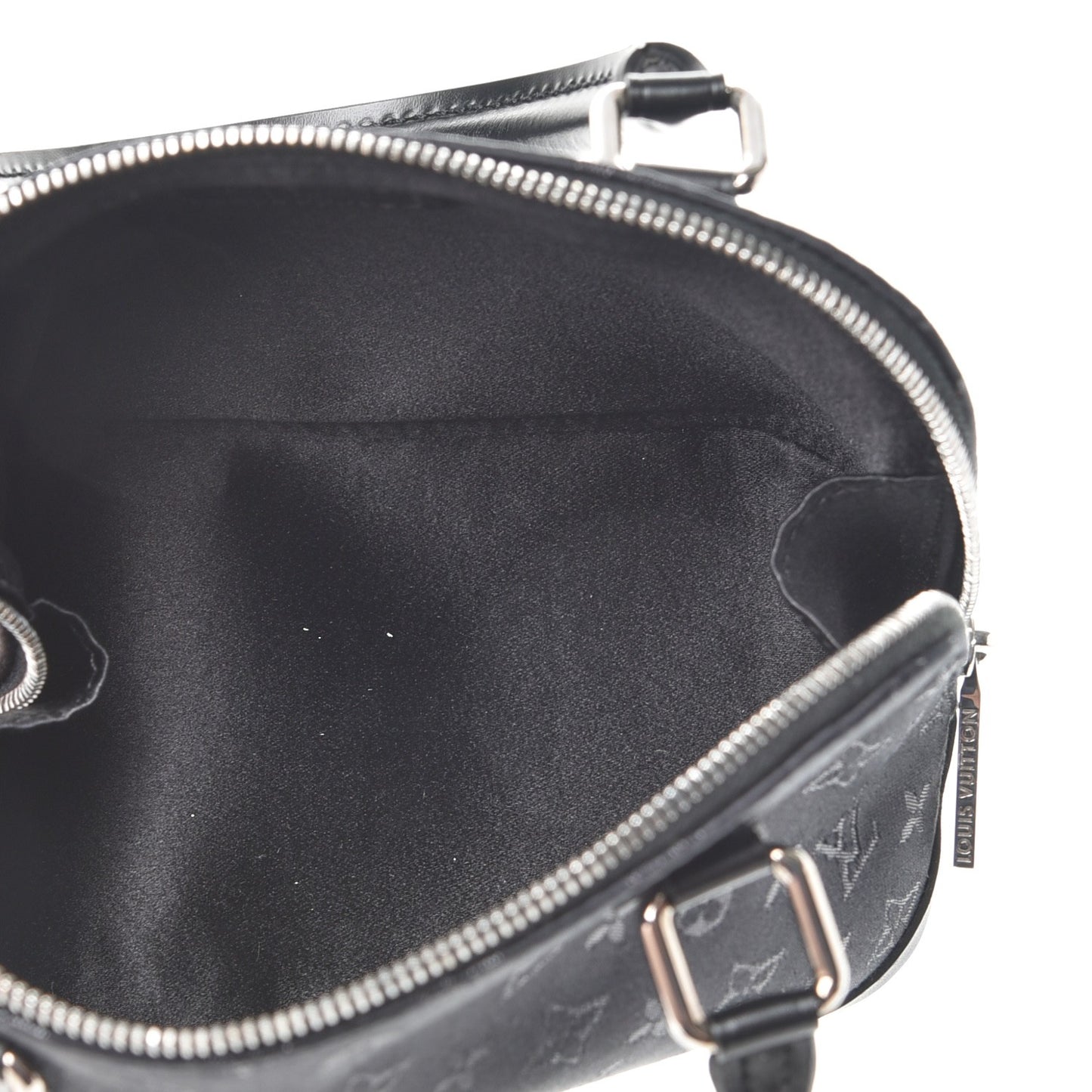 Satin Monogram Little Alma Black
