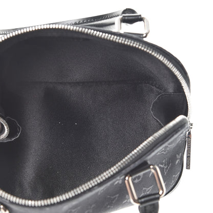 Louis Vuitton Satin Monogram Little Alma Black 5 of 7