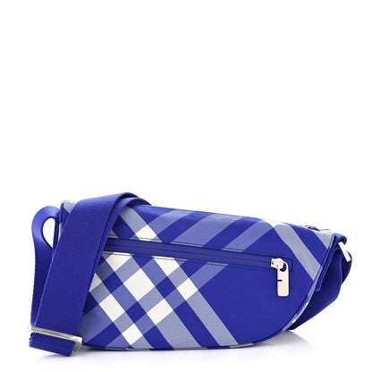 Burberry Nylon Check Shield Bum Bag Crossbody Knight 1 of 10
