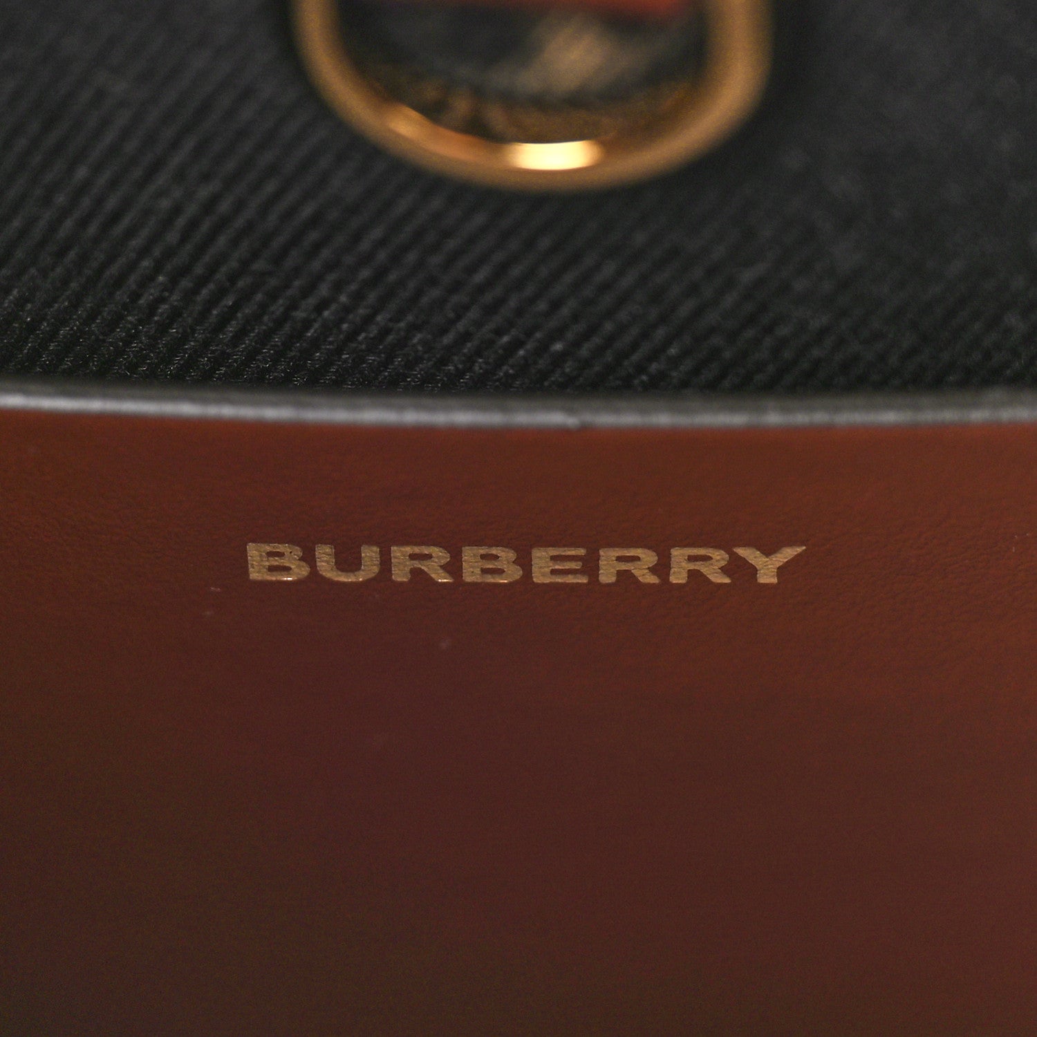 Burberry E-Canvas Check Calfskin Mini Freya Tote Dark Birch Brown 6 of 8