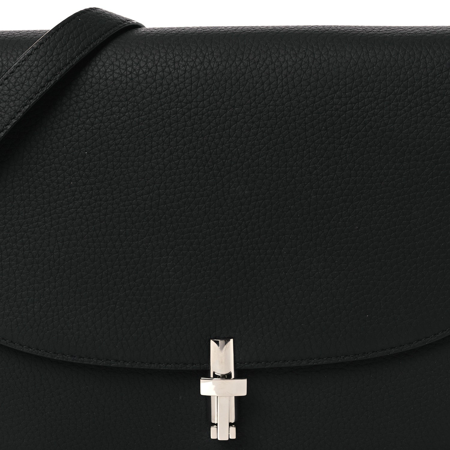 The Row Grained Calfskin The Sofia Crossbody Black 7 of 9