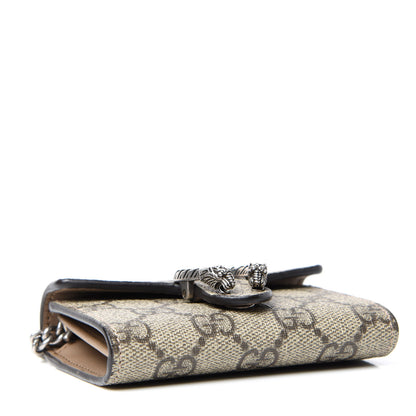 Gucci GG Supreme Monogram Dionysus Coin Purse Taupe 4 of 7