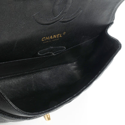 Chanel Caviar Quilted Medium Double Flap Black 7 of 8