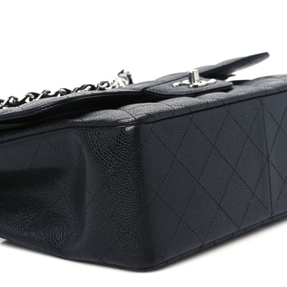 Chanel Caviar Quilted Jumbo Double Flap Black 11 of 12