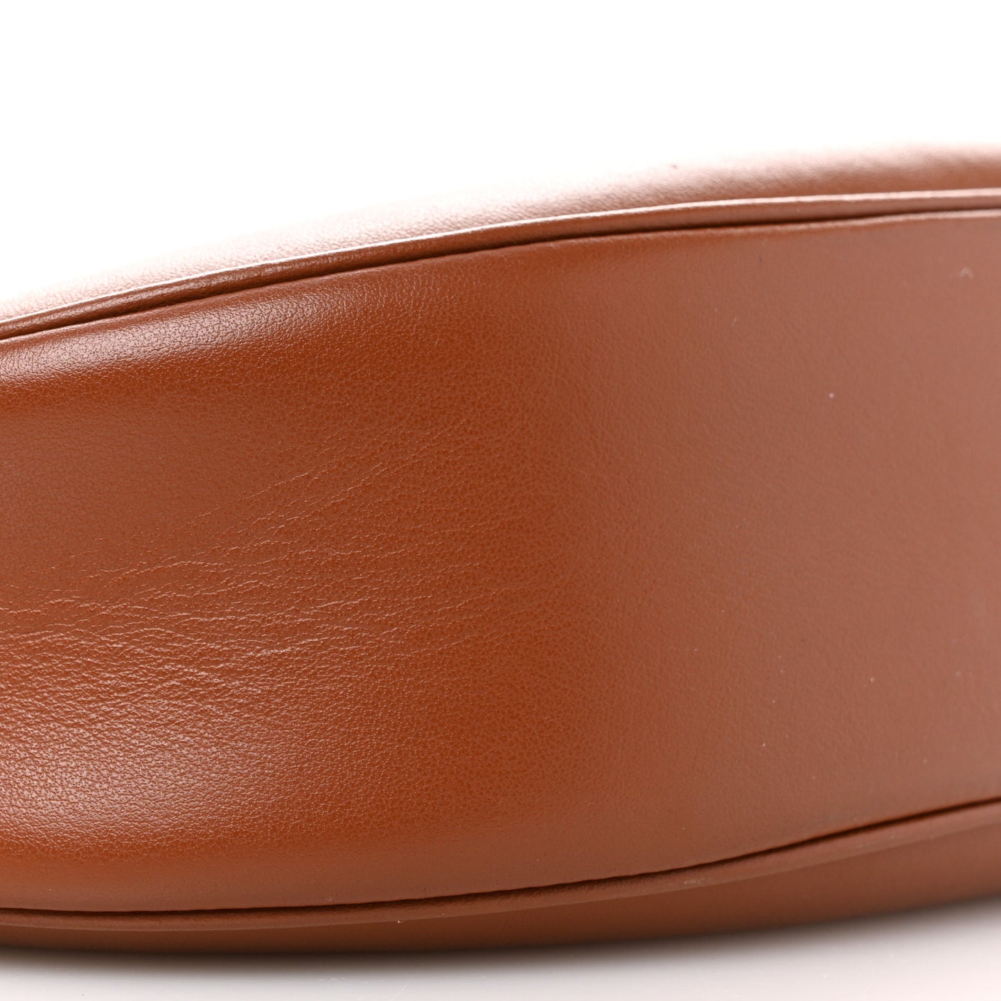 Smooth Calfskin Triomphe Embroidered Ava Shoulder Bag Tan