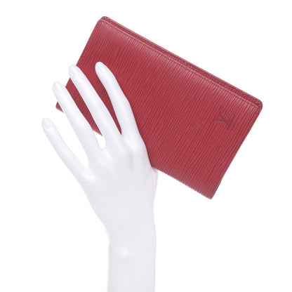 Louis Vuitton Epi Checkbook Organizer Wallet Rouge 2 of 9