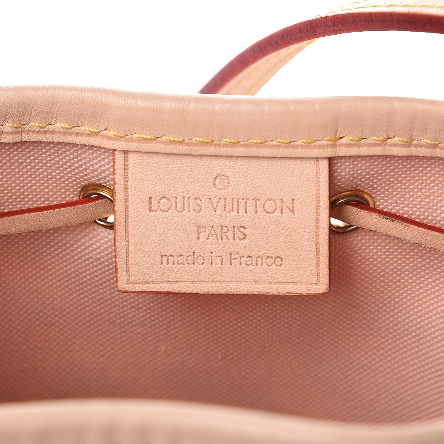 Louis Vuitton Damier Azur Tahitienne Nano Noe Rose Ballerine 6 of 7
