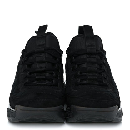 Chanel Suede Calfskin Mixed Fibers CC Sneakers 37.5 Black Dark Grey 2 of 11