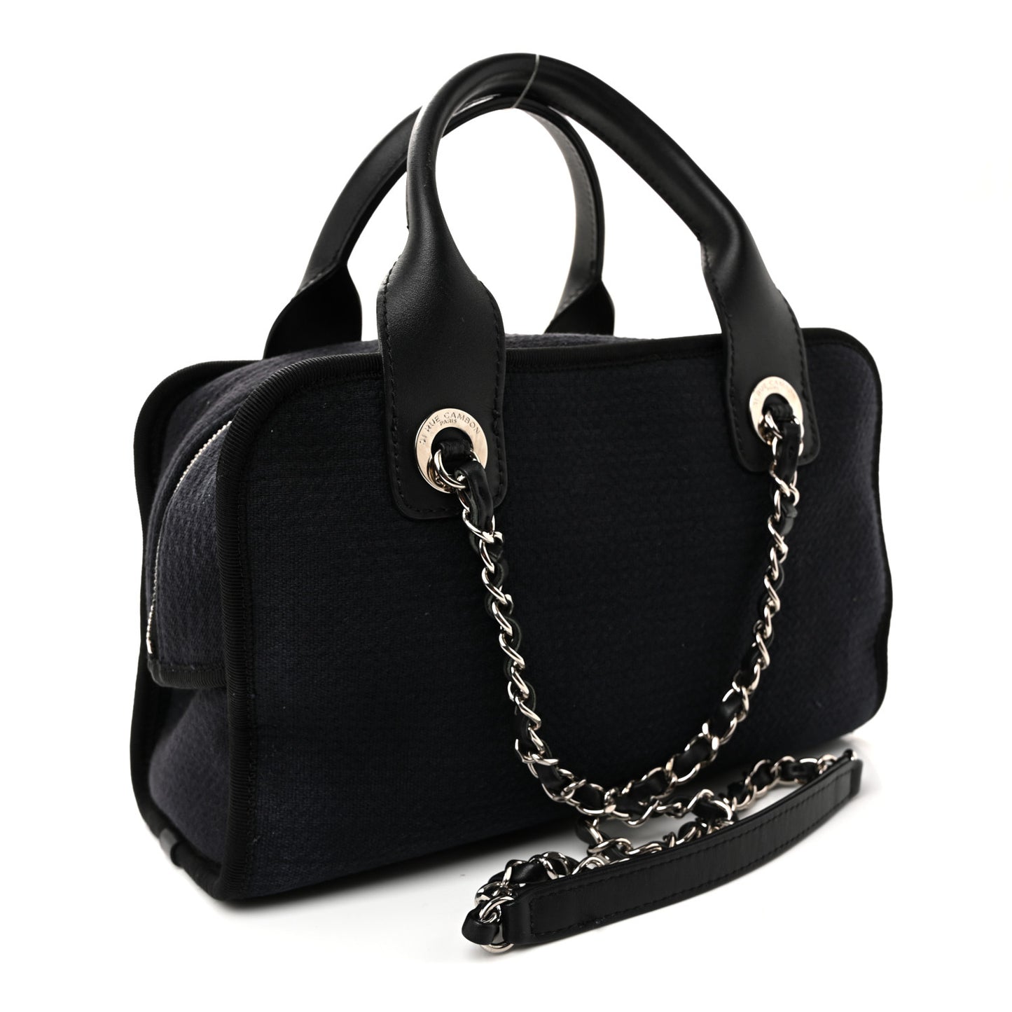 Mixed Fibers Deauville Bowling Bag Black
