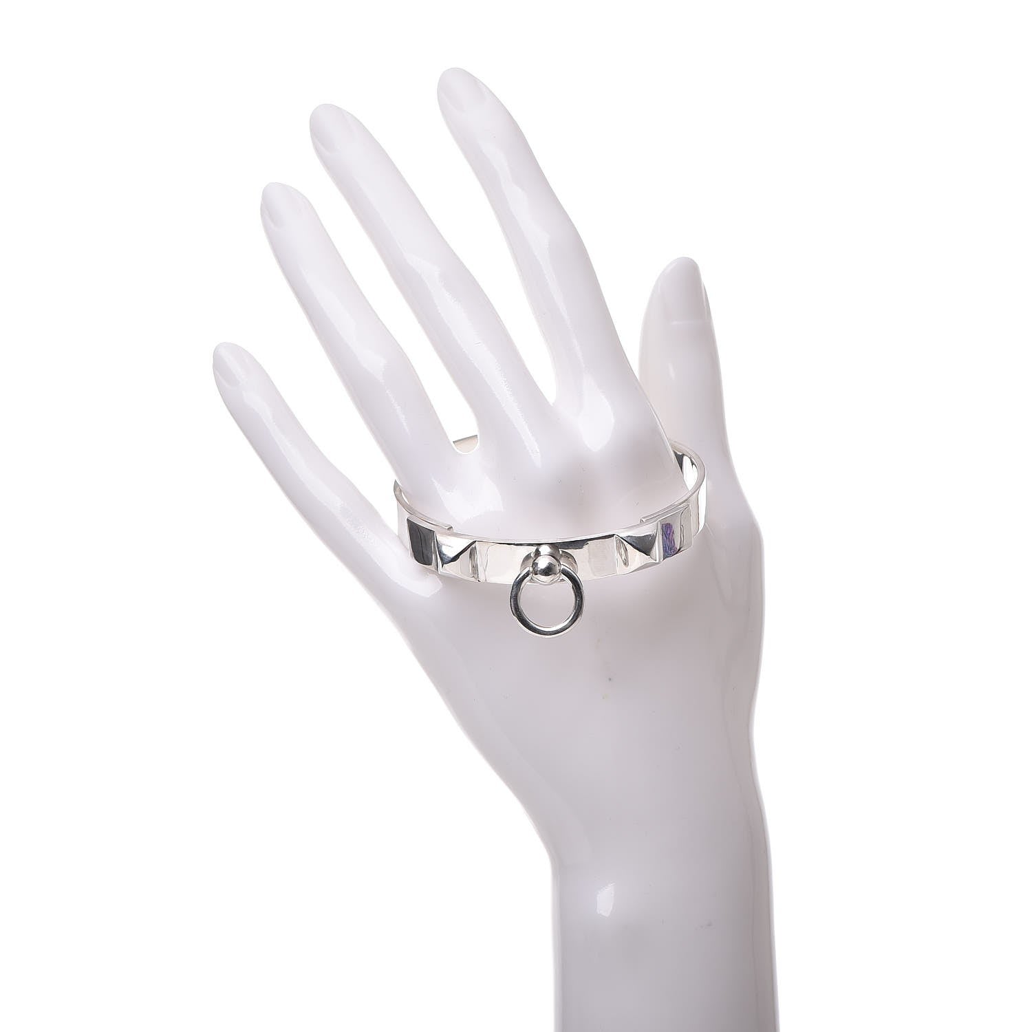 Hermes Sterling Silver PM Collier De Chien Bracelet ST 2 of 6