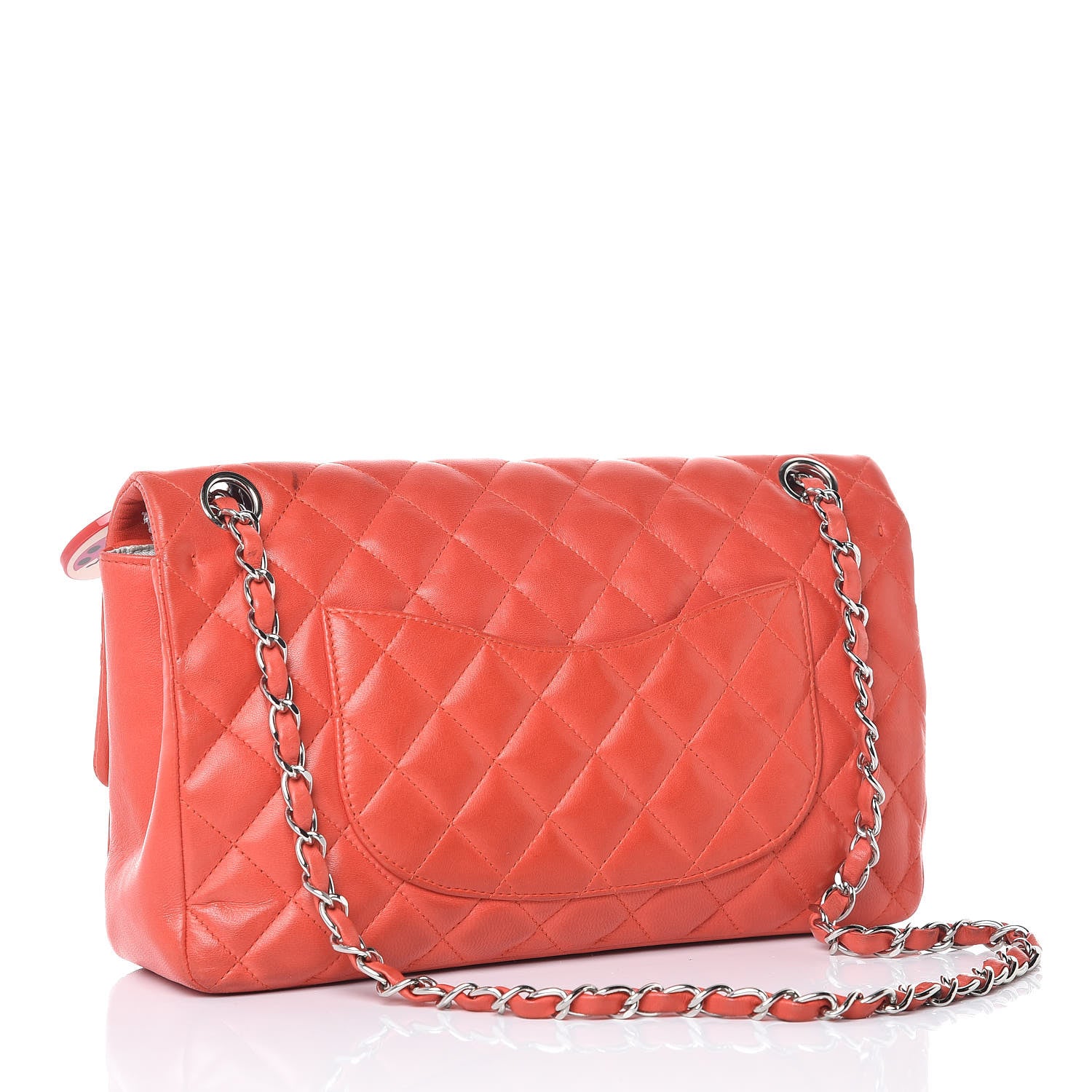 Chanel Lambskin Quilted Medium Ladybug Flap Red 3 of 15