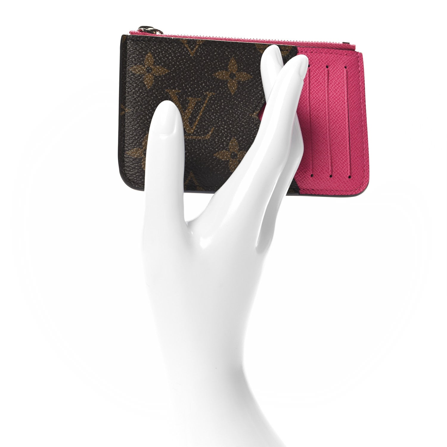 Louis Vuitton Monogram Calfskin Coin Card Holder Rose 2 of 7