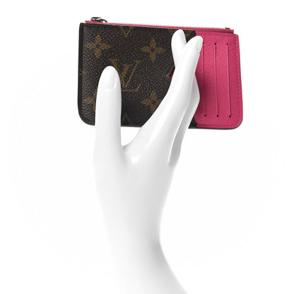 Louis Vuitton Monogram Calfskin Coin Card Holder Rose 2 of 7