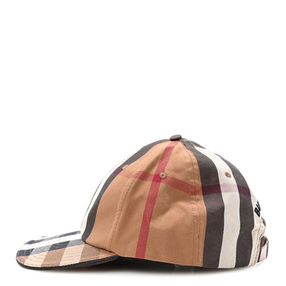 Burberry Cotton Check Baseball Cap XL Dark Birch Brown 4 of 8