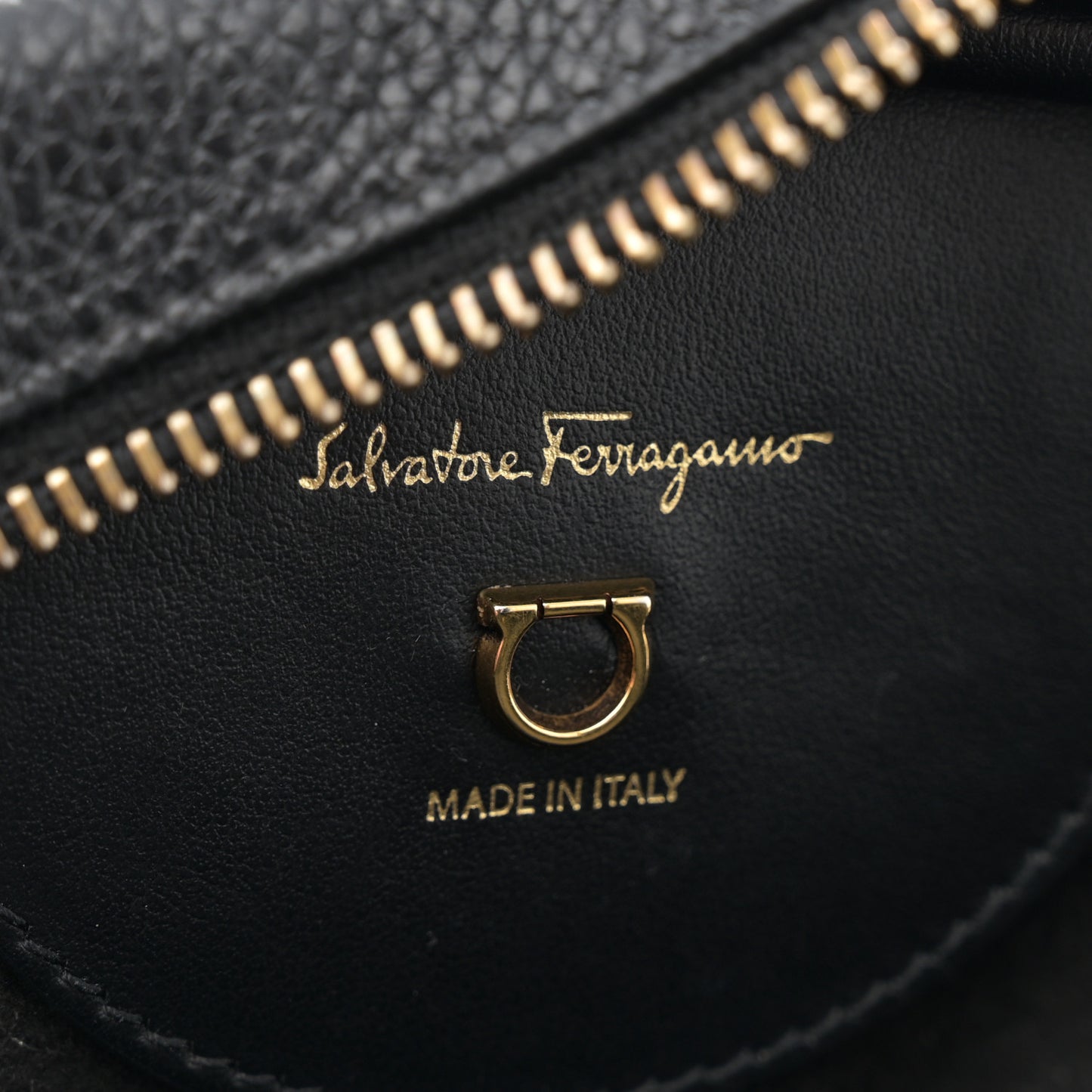 Calfskin Travel Camera Crossbody Bag Black