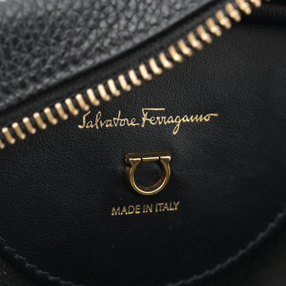 Salvatore Ferragamo Calfskin Travel Camera Crossbody Bag Black 6 of 12