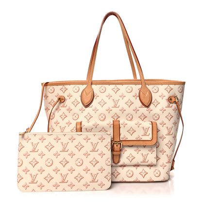 Louis Vuitton Monogram Fall For You Neverfull MM Beige Clair 3 of 15