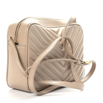 Saint Laurent Calfskin Matelasse Monogram Lou Camera Bag Dark Beige 3 of 8