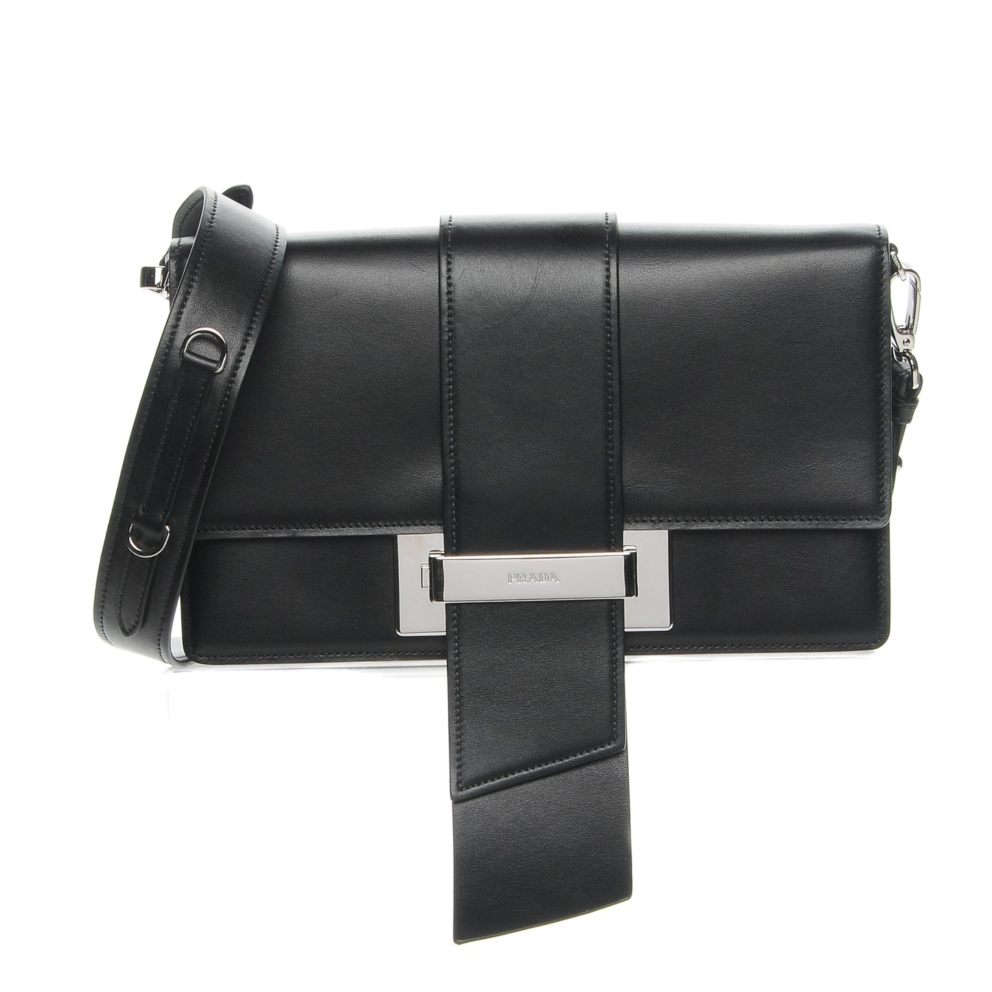 City Calf Ribbon Bag Nero Black