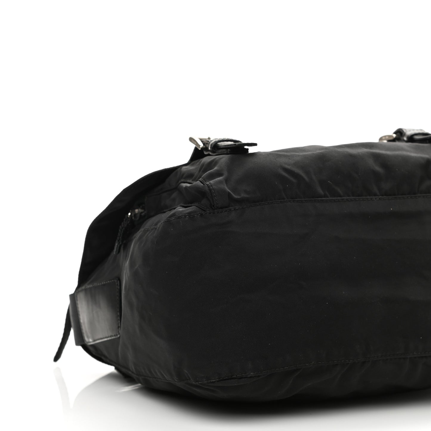 Nylon Vela Messenger Bag Black