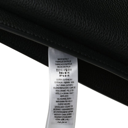 Burberry Grainy Calfskin Vintage Check Note Crossbody Bag Black 7 of 10