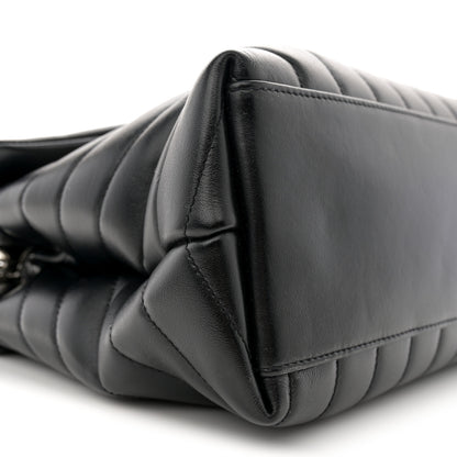 Saint Laurent Calfskin Y Quilted Monogram Medium Loulou Chain Satchel Black 9 of 10